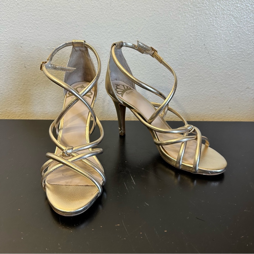 Fergalicious Metallic Gold High Heels